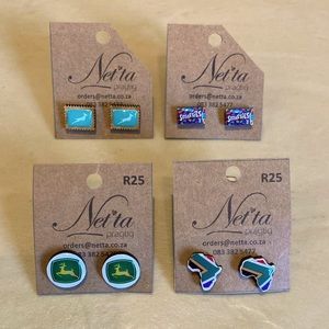 LOT of South African themed earrings